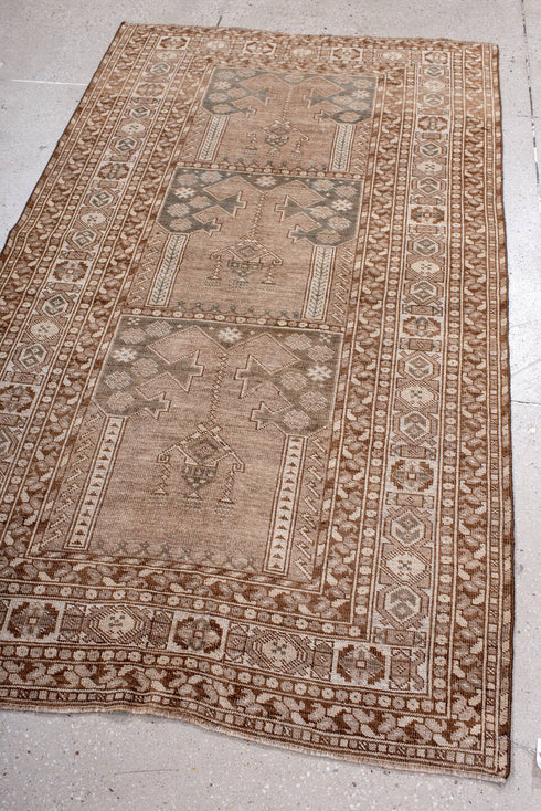 Antique Afghan Area Rug (3' x 6')